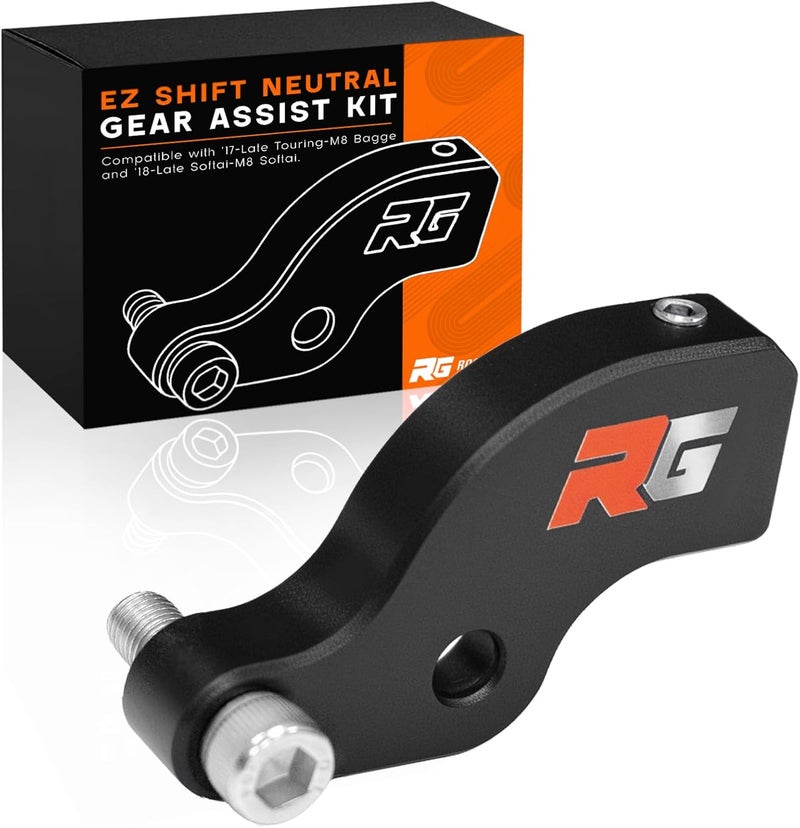 Rogierra EZ Shift Neutral Gear Assist Kit for Harley M8 Baggers and Softails，Effortless Neutral Every Time, Fits '17-Late Touring & '18-Late Softail(Black Anodized) - Image 1